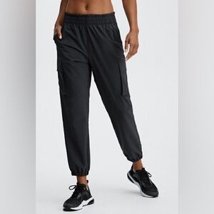 Fabletics Black Cargo Jogger Pants